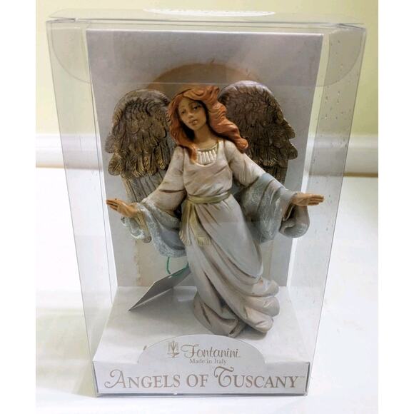 Vtg 2002 FONTANINI ITALY 5" FRANCESCA ANGEL OF TUSCANY NATIVITY FIGURE 59512 New - Picture 2 of 8